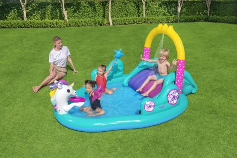 Bestway 53097 BASEN DMUCHANY/ PLAC ZABAW ZE ZJEŻDŻALNIĄ JEDNOROŻEC 274cm x 198cm x 137cm