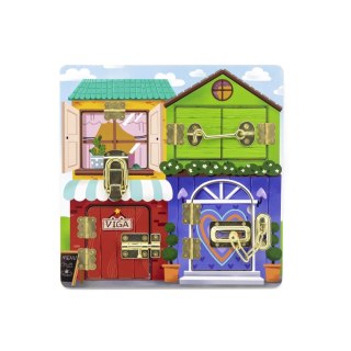 Viga 44653 Tablica manipulacyjna otwórz i zamknij - Domek