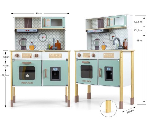 Milly Mally Drewniana kuchnia Bjorn - Mint