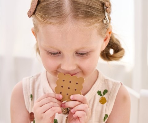 Viga 44267 PolarB Drewniany zestaw do kawy i herbaty - pink