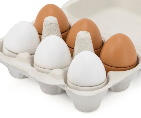 Viga 44752 Drewniany zestaw do krojenia 6 jajek w wytłoczce