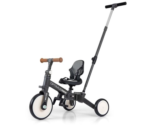 Milly Mally Rowerek 5w1 Optimus Max Dark Grey
