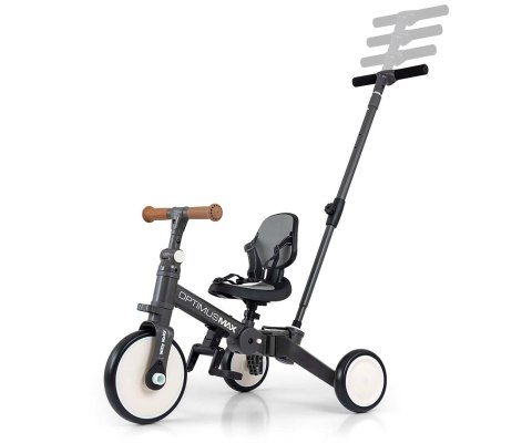Milly Mally Rowerek 5w1 Optimus Max Dark Grey