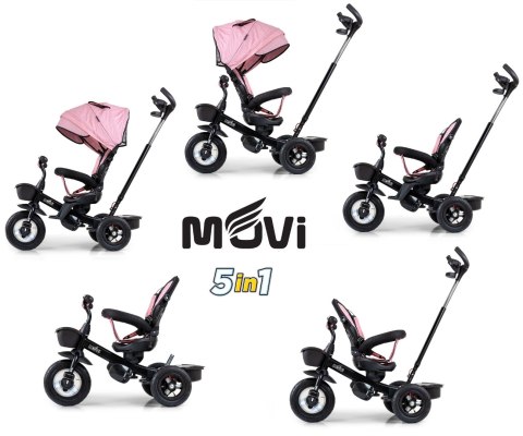 Milly Mally Rowerek Trójkołowy Movi Black-Pink