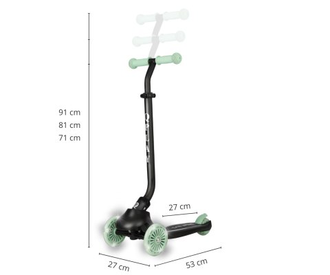 Qplay Hulajnoga Sema Evo 3w1 Green