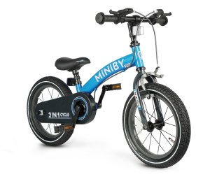 Qplay Rowerek Dziecięcy - Rowerek Biegowy Miniby 14 cali Blue