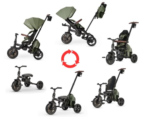 Qplay Rowerek Trójkołowy Comfo Max Olive Green
