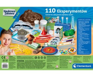 Clementoni Naukowa Zabawa Lab 50720 110 Eksperymentów