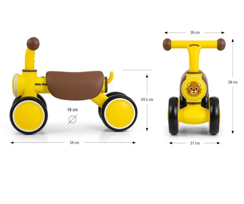 Milly Mally Pojazd York Yellow