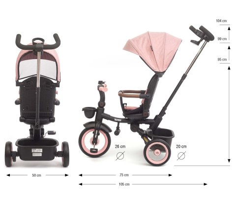 Milly Mally Rowerek Trójkołowy Twinkle Pink