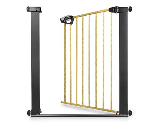 Milly Mally Bramka zabezpieczająca Barierka na schody Guardy 83 Black Natural