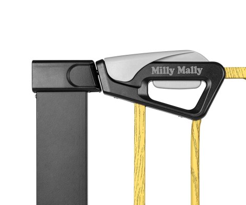 Milly Mally Bramka zabezpieczająca Barierka na schody z rozszerzeniami Guardy 104 Black Natural